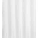 River Dream No Hook Long Shower Curtain or Liner Soft Microfiber - 75" Length Fabric Shower Curtain Liner Set, Machine Washable & Water Repellent, White, 71x77