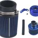 Air Filter 62mm&12mm Kit for Predator 200cc 212cc 224cc196cc for honda GX160 GX200 for Coleman CT200U CT200U-EX KT196 6.5Hp Engine Mini Bike Go Kart Blue