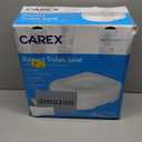 Carex Toilet Seat Riser With Quick-Lock, Raised Toilet Seat Adds 4 Inches of Height to Toilet - Toilet Seat Lifter With 300 Pound Weight Capacity, Slip-Resistant