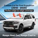 EcoNour Windshield Sunshade Compatible for Ford Expedititon 2018-2023 2024 2025, Sun Visor for Front Windshield & Window Sun Shade Cover, UV Heat Blocker & Protector, Car Accessories