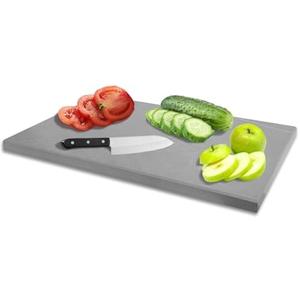 OUYIALY Ceramic Cutting Board for Kitchen 9x5.9 Inch, Marble Pattern Stone & Glass Non-Scratch Board for Cheese, Pastry, Chopping - Dishwasher Safe, Knife-Friendly