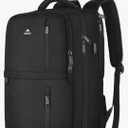 MATEIN Carry on Backpack, Flight Approved Travel Backpack with USB Port, TSA Personal Item Travel Bag fits 17" Laptop, Large Water Resistant Luggage Overnight Weekender Bag for Men & Women, Black