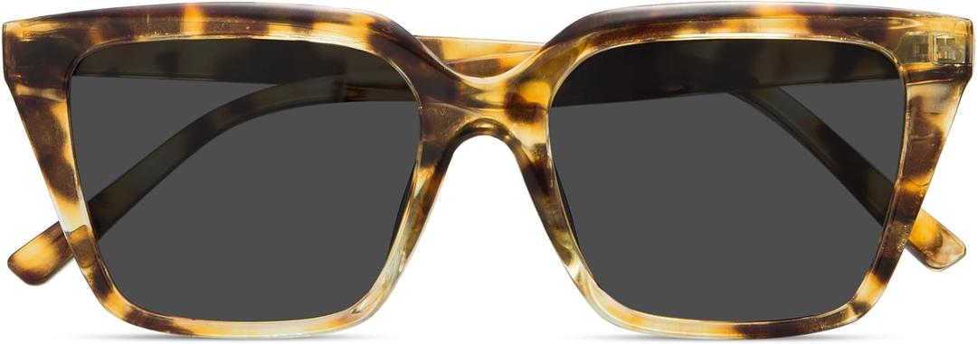 miyya Cat Eye Sunglasses for Women, Trendy Polarized Sunglasses Women, Retro Sun Glasses 2025, UV Protection Shades (Tortoise/ Grey)