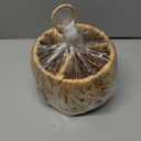 KOLWOVEN Wicker Flatware Organizer, Kitchen Utensil Holder for Countertop, Silverware Caddy Natural Woven Flatware Caddy with 3 Compartments, Cooking Utensil Organizer