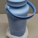 Momcozy 22oz Portable Breast Milk Cooler for Outdoor, Life Saver with 360 Total Cooling for 24 Hours, Larger Capacity Travel Breastmilk Chiller with 2pcs Baby Bottles for Breastmilk Storage, Blue