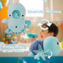 Bath Toys, Bath Toys for Kids Ages 1-3, Swimming Turtle Wind Up Set, Water Play for Baby, Bathtub Time Fun, Infant Toddler Swimming Turtles, 3 Pack