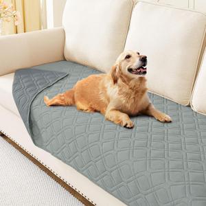 hyha Waterproof Dog Bed Blanket, Soft Pet Blankets, Waterproof Couch Cover for Dogs, Reversible Sofa Covers Washable for Furniture (30x70 Inch, Grey/Dark Grey)