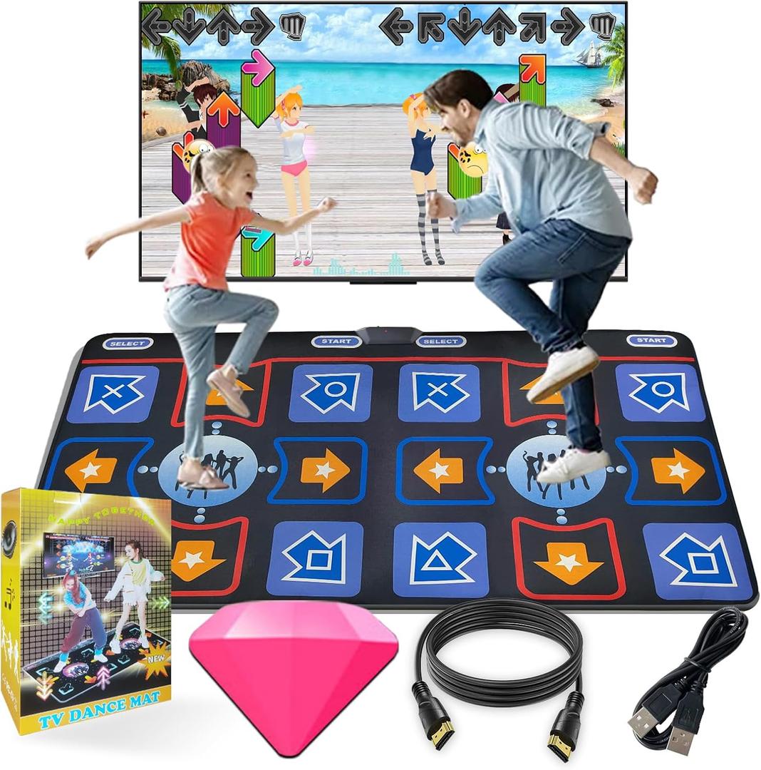 Dance Mat for Adults and Kids - Plug and Play TV Electronic Dance Mat Game