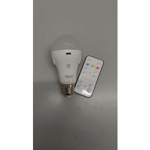 Rechargeable Light Bulbs with Remote Control and USB Charging; Dimmable Battery Operated Light Bulb with 3 Color and 4 Timer; A19 Wireless Light Bulbs for Wall Sconce Not-Hardwired, 1 Pack