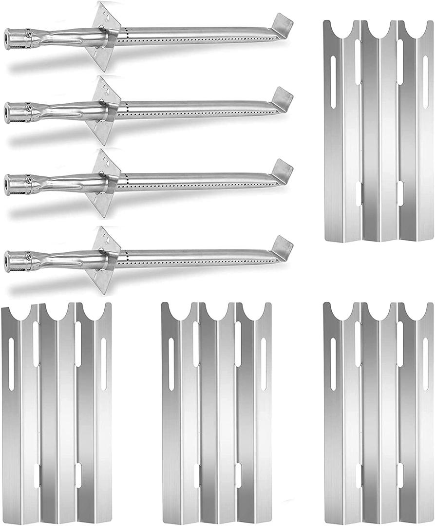 Grill Pipe Tube Burner Heat Plate Shield Replacement Parts for Vermont Castings CF9030, CF9080, VM400XBP, VM450SSP and Jenn Air JA460, JA461, JA580 Gas Grill Models