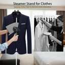 Garment Steamer Stand for Clothes, 32"-63" Inch Adjustable Portable Clothes Stand, Graduation Gown Display Stand, Steam Iron Stand, Including Ironing Gloves, Clothes Rac, Hair Remover