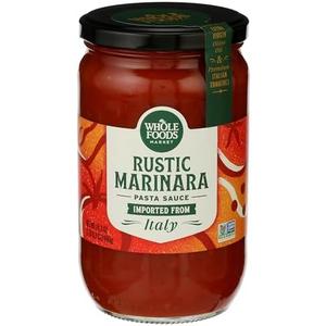 Whole Foods Market, Marinara Pasta Sauce, 24.3 Ounce BB Date 12/03/27