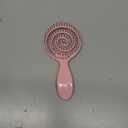 RAINS SECRET Lollipop Shaped Mini Detangling Hair Brush for Women,Men,Kid, Wet/Dry Hair,Pocket Detangler for Outing or Traveling (pink)