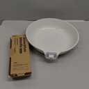 SENSARTE Nonstick Ceramic Frying Pan Skillet, 9.5 Inch Omelet Pan, Healthy Non Toxic Chef Pan, Induction Compatible Egg Pan with Heat Resistant Handle, PFAS-Free (White)