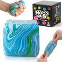 6 Pack Ice Cube Stress Relief Balls Soft Squeeze Fidget,4 Color | Sensory Fidget Toys for Anxiety Relief, Maltose Flow Gummy Texture Pattern, Party Favors Prizes Bulk Supplies for Adults