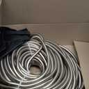 200FT Metal Garden Hose 304 Stainless Steel Flexible Water Hose - No Kink & Tangle Heavy Duty Pipe with Nozzle, Durable 3/ 4 Metal Fittings and Valve - Rust Proof Puncture Proof for Yard Lawn