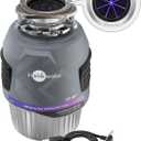 INSINKERATOR Evolution 1.0HP LED Garbage Disposal, Advanced Series Continuous Feed Food Waste Disposer with Antimicrobial LED Accessory Garbage Disposal Flange