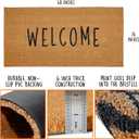 MAINEVENT Welcome Long Door Mat 48x24 Inch, Oversized Welcome Mat for Double Door Covered Outdoor Entrance with Non-Slip PVC Backing