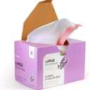 QUALIAZERO LAVENDER SCENTED 21 Gal / 80 Liter | Drawstring Closure Garbage Bag | Heavy Duty (LAVENDER, 45 BAGS), WHITE, (L10002)