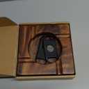 Premium Extra Large Wooden Cigar Ash Tray with 3 Cigar Cutter set, Cigarette Ashtray for Smokers Outside Patio Home Office Bar Use