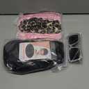 Ramede 5 Pcs Halloween Reality TV Personality Costume Accessories Leopard Dress Earrings Wig Leg Warmer Sunglasses Women L