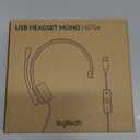 Logitech H570e USB Headset with Microphone for PC and Mac, USB-A Wired Headset with Mono Sound, Noise-Canceling Mics and Inline Controls, Certified for Microsoft Teams, Black