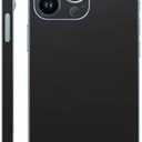SopiGuard Sticker Skin for iPhone 15 Pro Max Full Body Wrap Precision Edge-to-Edge (Matte Black)