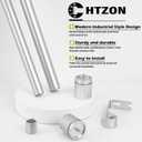 Silver Curtain Rods for Windows 48 to 84:Modern Decorative Curtain Rod for Bedroom Living Room,Heavy Duty Adjustable Telescoping Single Drapery Pole Set Easy Install,Antique Silver Iron 36-88"