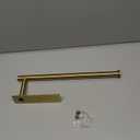 Gold Under Cabinet Paper Towel Holder - No Drill Adhesive & Wall Mount, Luxury Rust-Proof Design for Modern Kitchens