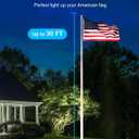 SUNVIE 20W Dusk to Dawn Spot Lights Outdoor Weatherproof 5000K LED Flag Pole Light 120V Plug in Landscape Spotlight with Photocell Sensor Ultra Bright Bullet Flag Light for Yard Garden Tree Statue