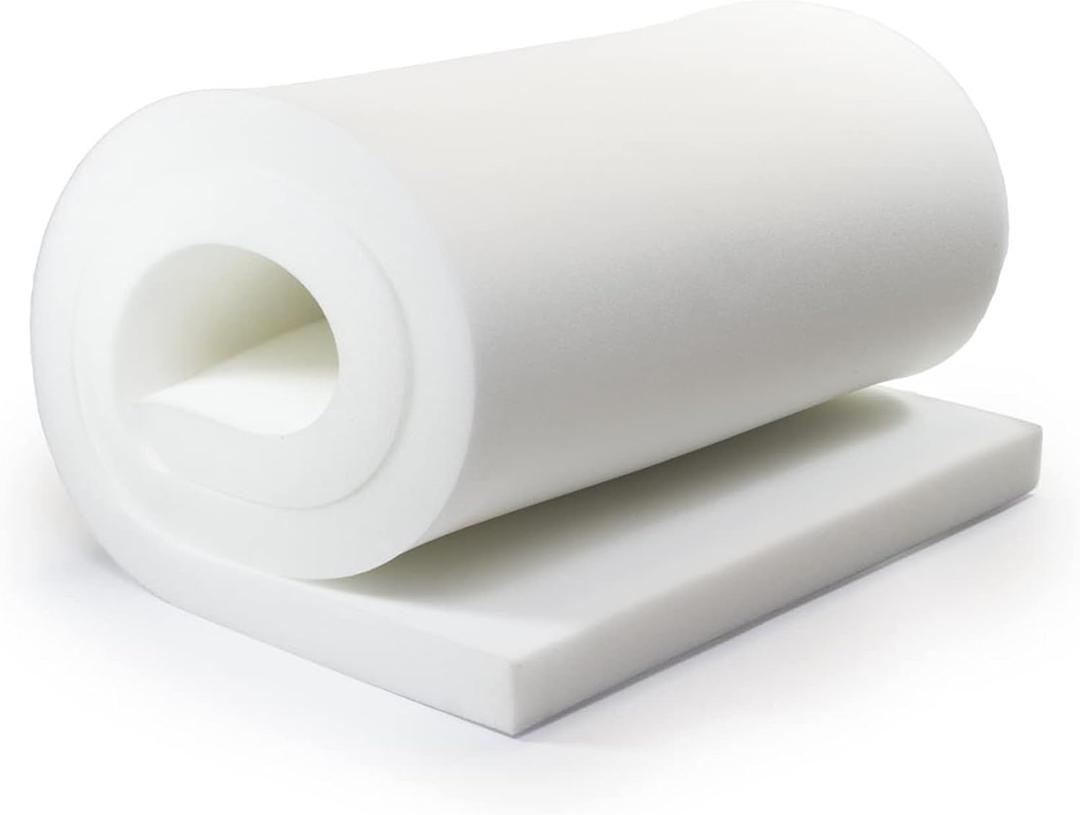 AK TRADING CO. (6" H X 30" W x 72"L) Upholstery Foam Cushion CertiPUR-US Certified. Perfect for Seat Replacement, Upholstery Sheet & Foam Padding,White