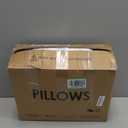 puredown Goose Feathers and Down Pillow with Diamond Quilting with 100% Cotton Cover, Pack of 2, Queen Size (Classic White)