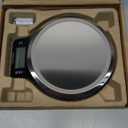 Amazon Basics Digital Kitchen Scale with LCD Display, Tare Function, Multiple Units, Weighs up to 11 Pounds, Batteries Included, Black and Stainless Steel