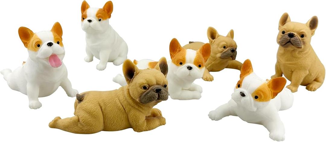 7 Pcs Dog Squishies Toy Set,Stress Balls for Kids and Adults,Animal Puppy Stress Relief Stretch and Squeeze Stress Toys for Christmas Kid Birthday Gift(Random Style)