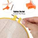 Mr. Pen- Embroidery Hoops Set, 6 pcs, 3.4 inch to 10.2 inch, Assorted Colors, Plastic Embroidery Hoop, Cross Stitch Hoops, Embroidery Rings, Cross Stitch Plastic, Sewing Rings Hoops.