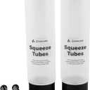 Coghlan's Reusable Squeeze Tubes – 8 oz BPA-Free Food Safe Dispensers with Roll-Up Clips & Stand-Up Lids – For Condiments, Sauces, Toiletries & Travel – 2-Pack