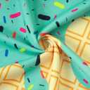 Move Dance Men Kids T-Shirts Ice Cream Crewneck Short Sleeve Summer Graphic Tees Top (M)