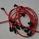 10mm High Performance Spark Plug Wire Set Compatible with Chevy SBC BBC 305 350 454 Electronic V8 Engine with HEI Distributor
