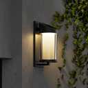 Solar Yard 4-Pack Outdoor Wall Lights, Light Fixture, LED Exterior Lighting fixtures for Outside, Front Porch Lights, Waterproof Wall Sconce Lantern Lamp for House, Patio, Doorway, Entryway, Round