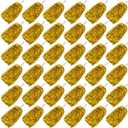 36PCS Cheerleading Pom Poms with Metallic Foil Plastic Baton Handle for Game Sports Squads Dancing Football Basketball Club Spirit Sports Stage Performance Celebration (Gold)