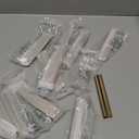 Peaha 10 Pack Adjustable Drawer Pulls Matte Gold Cabinet Handles 1in to 4in Hole Centers