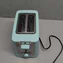 BELLA 2 Slice Toaster with Auto Shut Off - Extra Wide Slots & Removable Crumb Tray and Cancel, Defrost & Reheat Function - Toast Bread, Bagel & Waffle, Aqua