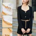 FIORETTO Chain Belt for Women Metal Waist Chain Fashion Multilayer Chain Belts for Dress