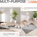 Large Silicone Cat Litter Mat, Waterproof/Urineproof, Litter Recycling, Easy to Clean, Soft on Kitty Paw (22"X34"- Grey)