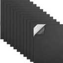 MEARCOOH Self Adhesive Foam Sheets, Black 9x12 Inch 2mm Sticky Eva Foam Paper for Crafts Cardmaking Photo Frames Classroom Scrapbooking Christmas Crafts (Black 10 Sheets)