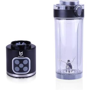 UTALENT Cordless Portable Blender, 25 oz removable Vessel, 700W Personal Blender, For-Smoothies, Ice Crush, 4 Programs, Leakproof-Lid & Sip Spout, USB-C Rechargeable, Dishwasher Safe Parts, Black