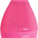 Crane Ultrasonic Humidifiers for Bedroom and Office, 1 Gallon Cool Mist Air Humidifier for Large Room and Home, Humidifier Filters Optional, Pink