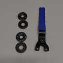 LVOERTUIG Angle Grinder Wrench Set, Adjustable Lock Nut Wrench, 4pcs Nuts (Blue, Red), Compatible with Most Angle Grinders, Bench Grinders, Mitre Saws and Circular Saws