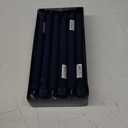 Colonial Candle Unscented Taper Candle, Classic Collection, Indigo, 12 In, Pack of 12 - Up to 10 Hours Burn