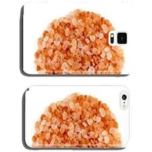 Aerial closeup of pink himalayan salt cell phone cover case Samsung S5